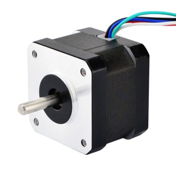 Nema 17 Unipolar 0,9 derece 16 Ncm (22,66 oz.in) 0,3 A 42x42x34 mm 6 Kablo