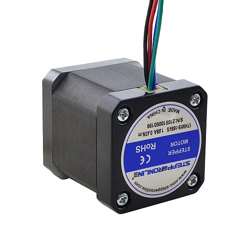 Nema 17 Bipolar 0,9 derece 44 Ncm (62,3 oz.in) 1,68 A 42x42x48 mm 4 Kablo