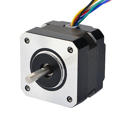 Çift Şaftlı Nema 17 Tek Kutuplu 16Ncm (22,66oz.in) 0,95A 42x42x33mm 6 Kablo