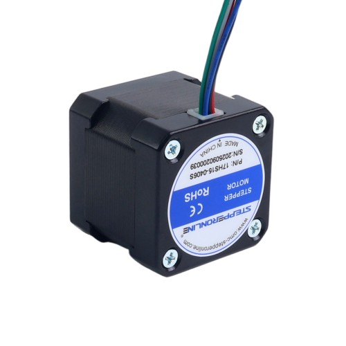 Nema 17 Tek Kutuplu 1,8 derece 26Ncm(36,82oz.inç) 0,4A 42x42x40mm 6 Tel