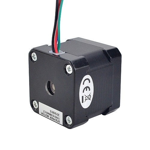 Nema 17 Bipolar 1.8 derece 36 Ncm (51 oz.in) 0.85A 5.4V 42x42x39mm 4 Kablolu A Konnektörlü Nema 17 Bipolar 1.8 derece 36 Ncm (51 oz.in) 0.85A 5.4V 42x42x39mm 4 Kablolu A Konnektörlü