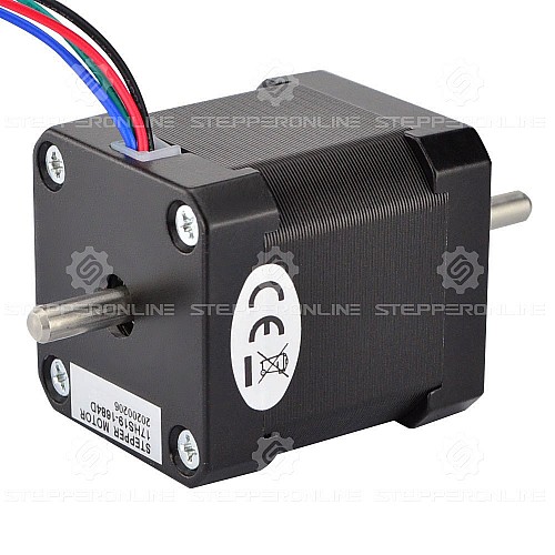 Çift Şaftlı Nema 17 Bipolar 1,8 derece 44 Ncm (62,3 oz.in) 1,68 A 42x42x48 mm 4 Kablo