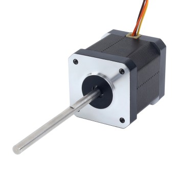 Nema 17 Yüksek Sıcaklık Adım Motoru 55Ncm (77.93oz.in) 80mm D-tipi Mil Φ5mm İzolasyon Sınıfı H 180C
