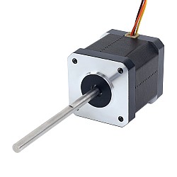 Nema 17 Yüksek Sıcaklık Adım Motoru 55Ncm (77.93oz.in) 80mm D-tipi Mil Φ5mm İzolasyon Sınıfı H 180C