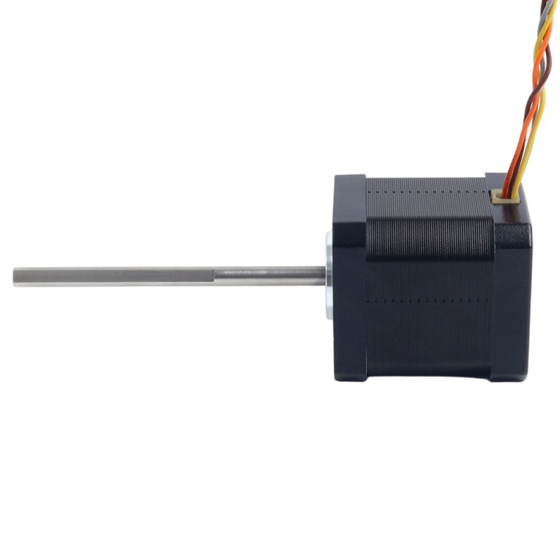 Nema 17 Yüksek Sıcaklık Adım Motoru 55Ncm (77.93oz.in) 80mm D-tipi Mil Φ5mm İzolasyon Sınıfı H 180C - 17HS19-2504S-H-V5 | StepperOnline