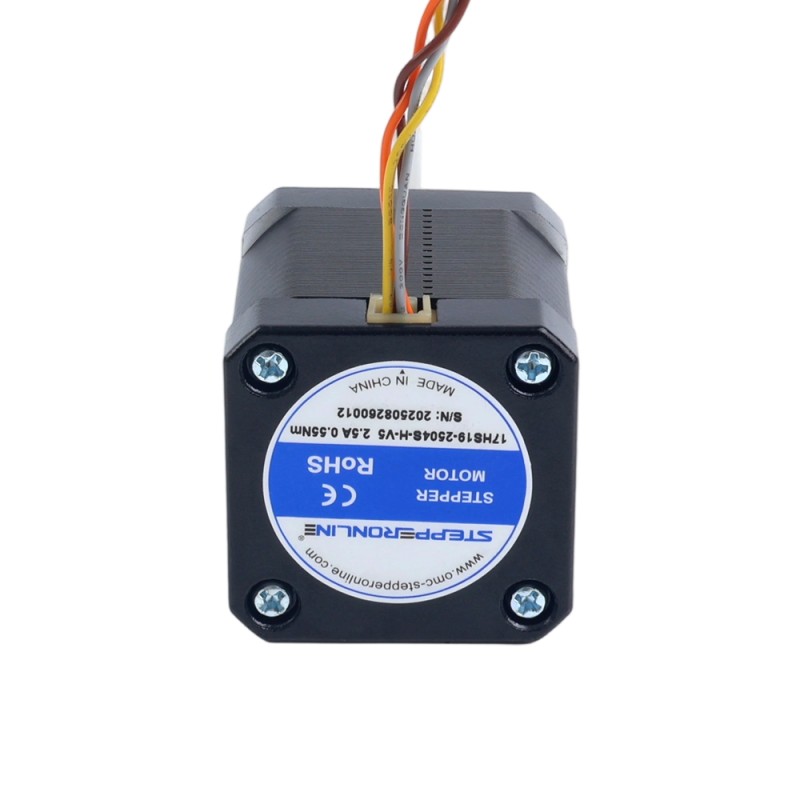 Nema 17 Yüksek Sıcaklık Adım Motoru 55Ncm (77.93oz.in) 80mm D-tipi Mil Φ5mm İzolasyon Sınıfı H 180C - 17HS19-2504S-H-V5 | StepperOnline