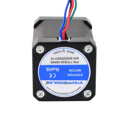 Nema 17 Bipolar 1,8 derece 65Ncm(92,05oz.in) 0,60A 42x42x60mm 4 Kablo - 17HS24-0644S | StepperOnline