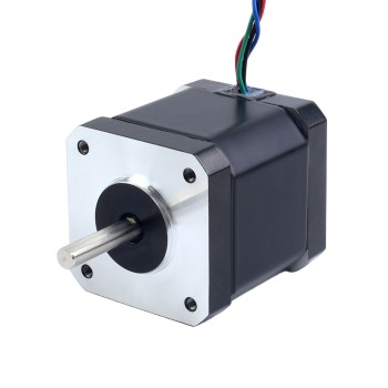 P Serisi IP65 su geçirmez Nema 17 step motor 0.59Nm(83.57oz.in) 2.0A 42x42x49mm