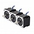 3 Adet Nema 17 Bipolar 1.8 derece 26 Ncm (36.82oz.in) 0.4A 42x42x34mm 4 Kablo