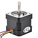 Nema 17 Tek Kutuplu 1,8 derece 26Ncm(36,82oz.inç) 0,4A 42x42x40mm 6 Tel
