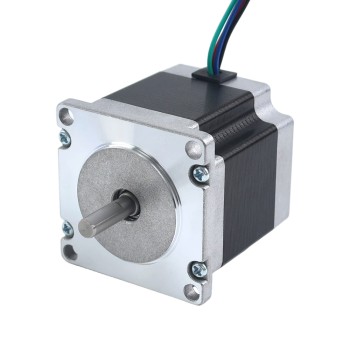 E Serisi Nema 23 Step Motor Bipolar 1,8 derece 1,24Nm(175,6oz.in) 2,8 A 57x57x54mm 4 Kablo
