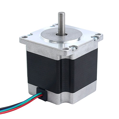 E Serisi Nema 23 Step Motor Bipolar 1,8 derece 1,24Nm(175,6oz.in) 2,8 A 57x57x54mm 4 Kablo