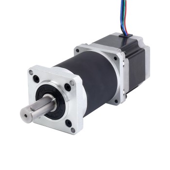 Nema 23 Step Motor L=55mm Dişli Oranı 100:1 Yüksek Hassasiyetli Planet Dişli Kutusu