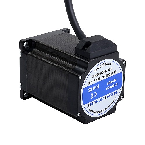 Nema 23 Bipolar 1,8 derece 1,85 Nm (261,98 oz.in) 2,8 A 57x57x76 mm 4 Kablo