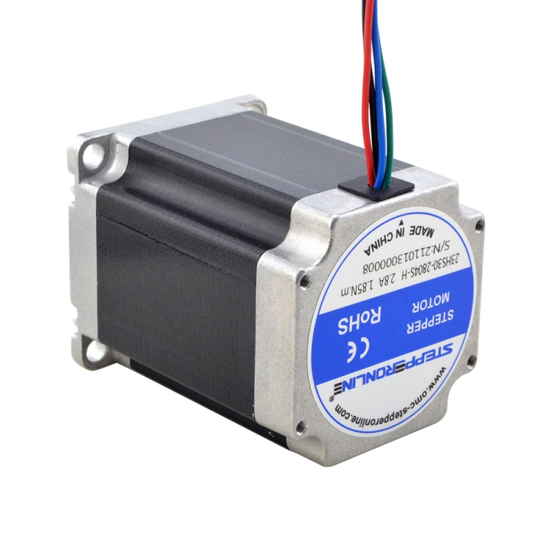 Nema 23 Yüksek Sıcaklık Adım Motoru 1,85 Nm (261,98 oz.in) Yalıtım Sınıfı H 180C