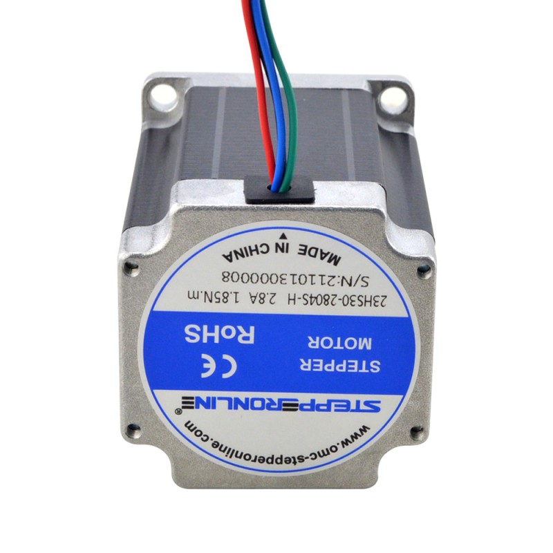 Nema 23 Yüksek Sıcaklık Adım Motoru 1,85 Nm (261,98 oz.in) Yalıtım Sınıfı H 180C