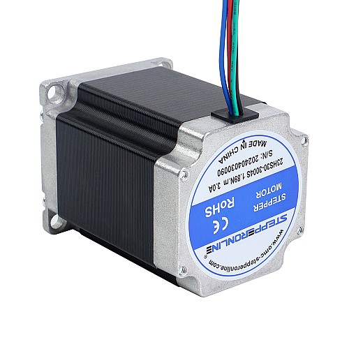 Nema 23 Bipolar 1,8 derece 1,89 Nm (267,65 oz.in) 3A 57x57x76mm 4 Kablo Nema 23 Bipolar 1,8 derece 1,89 Nm (267,65 oz.in) 3A 57x57x76mm 4 Kablo