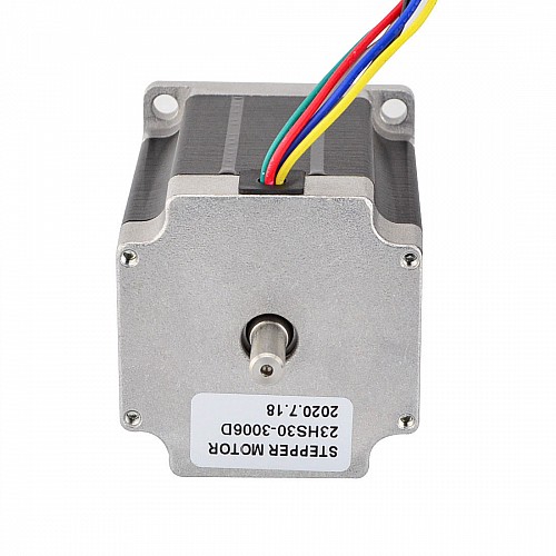 Çift Şaftlı Nema 23 Tek Kutuplu 1,8 derece 1,35 Nm (191,2 oz.in) 3A 57x57x76mm 6 Kablo Çift Şaftlı Nema 23 Tek Kutuplu 1,8 derece 1,35 Nm (191,2 oz.in) 3A 57x57x76mm 6 Kablo