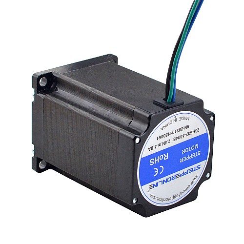 Nema 23 Adım Motoru 2,4 Nm (339,87 oz.in) 4A 57x57x82mm 8mm Şaft 4 Kablo Nema 23 Adım Motoru 2,4 Nm (339,87 oz.in) 4A 57x57x82mm 8mm Şaft 4 Kablo
