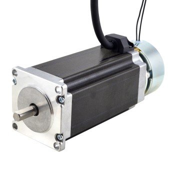 Nema 23 Step Motor 3,0 Nm (425 oz. inç) Fren Sürtünme Torku 2,0 Nm (283 oz. inç)