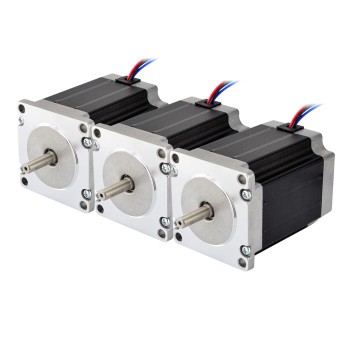 3 adet Nema 23 Bipolar 1.8 derece 2.00 Nm (283.22 oz.in) 2.8A 57x57x76mm 4 Kablo