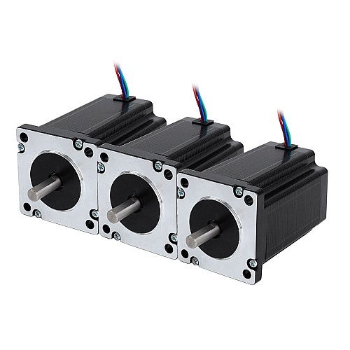 3 Adet Çift Şaftlı Nema 23 Bipolar 3.1Nm (439oz.in) 3.5A 60x60x88mm 4 Kablo