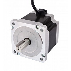 Kamalı Çift Şaftlı Nema 34 CNC Adım Motoru 4,5 Nm (637,25 oz.in) 5,5 A 86x86x80 mm