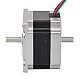 Çift Şaftlı Nema 23 Bipolar 1,8 derece 0,55 Nm (77,88 oz.in) 2,8 A 57x57x41 mm 4 Kablo