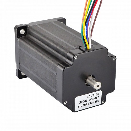 Çift Şaftlı Nema 23 CNC Adım Motoru 3,4 Nm (481,48 oz.in) 60x60x100 mm 8 Kablo