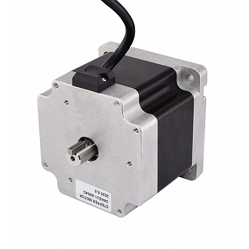 Kamalı Çift Şaftlı Nema 34 CNC Adım Motoru 4,5 Nm (637,25 oz.in) 5,5 A 86x86x80 mm Kamalı Çift Şaftlı Nema 34 CNC Adım Motoru 4,5 Nm (637,25 oz.in) 5,5 A 86x86x80 mm