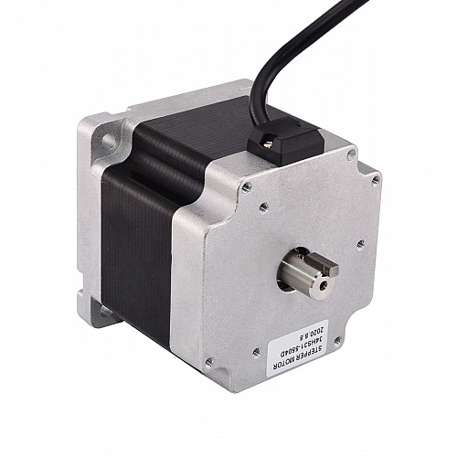 Kamalı Çift Şaftlı Nema 34 CNC Adım Motoru 4,5 Nm (637,25 oz.in) 5,5 A 86x86x80 mm Kamalı Çift Şaftlı Nema 34 CNC Adım Motoru 4,5 Nm (637,25 oz.in) 5,5 A 86x86x80 mm
