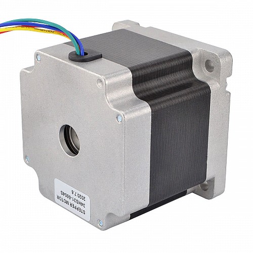 Nema 34 CNC Adım Motoru 4,5 Nm (637,25 oz.in) 5,5 A 86x86x80 mm Anahtar Yolu Şaftı