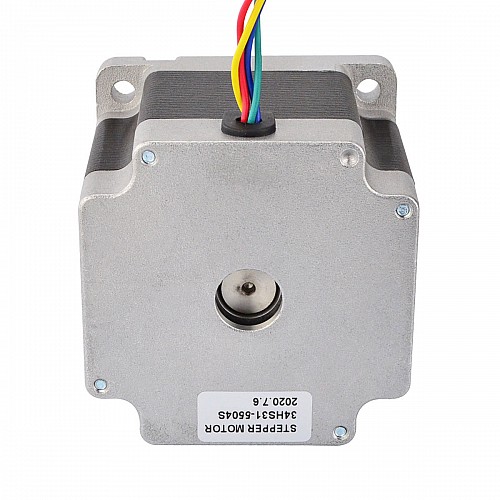Nema 34 CNC Adım Motoru 4,5 Nm (637,25 oz.in) 5,5 A 86x86x80 mm Anahtar Yolu Şaftı