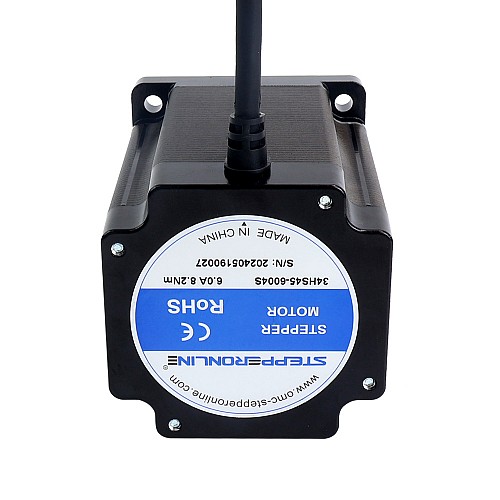 S Serisi Nema 34 Step Motor Bipolar 1,8 derece 8,2 Nm (1161,45 oz.in) 6,0 A 86x86x113mm 4 Kablo S Serisi Nema 34 Step Motor Bipolar 1,8 derece 8,2 Nm (1161,45 oz.in) 6,0 A 86x86x113mm 4 Kablo