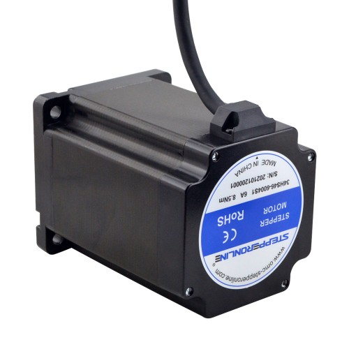 S Serisi Nema 34 Adım Motoru 8,5 Nm (1204 oz.in) 14 mm Anahtarlı Şaft 1 m Kablo