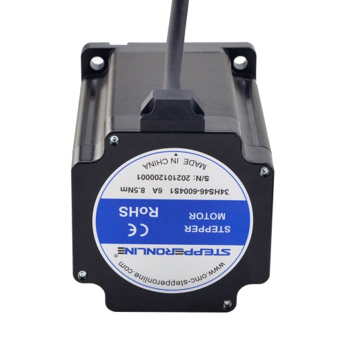 S Serisi Nema 34 Adım Motoru 8,5 Nm (1204 oz.in) 14 mm Anahtarlı Şaft 1 m Kablo