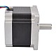 Nema 34 CNC Adım Motoru 4,5 Nm (637,25 oz.in) 5,5 A 86x86x80 mm Anahtar Yolu Şaftı