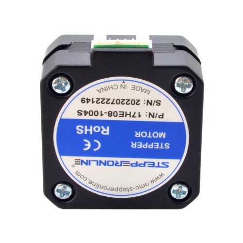 5 adet E Serisi Nema 17 Bipolar 1,8 derece 17 Ncm (24,07 oz.in) 1A 42x42x23mm 4 Kablo - 5-17HE08-1004S | StepperOnline