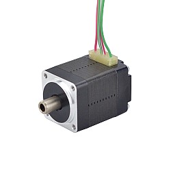 Çift Şaftlı Nema 8 İçi Boş Şaftlı Adım Motoru Bipolar 1,5 Ncm (2,12 oz.in) 0,49 A 20x20x27 mm