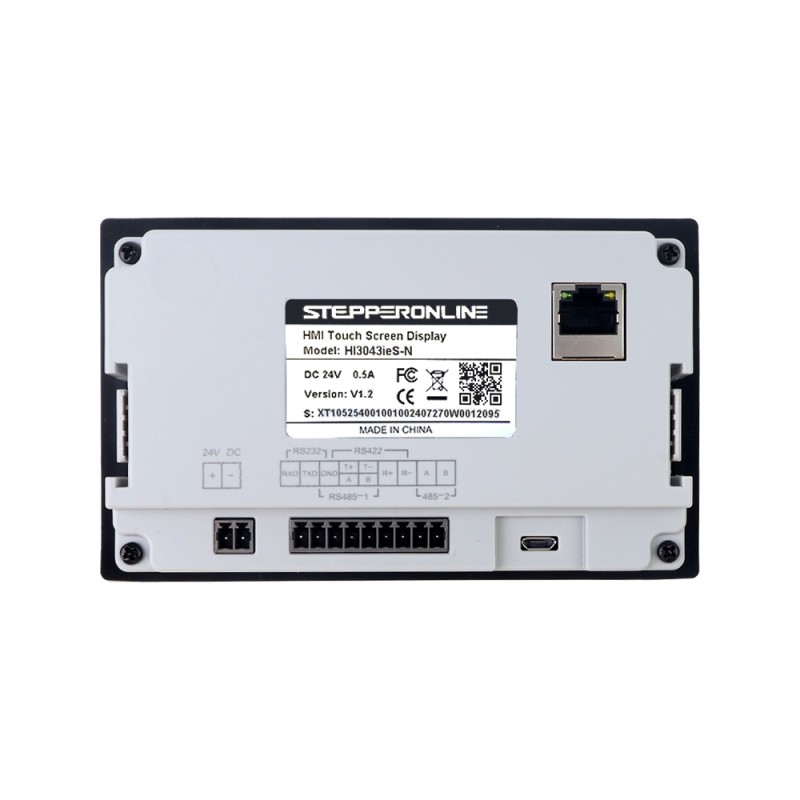 4,3" 480x272px RS-485 Seri Port 128MB/FLASH 64MB/Bellek HMI Dokunmatik Ekran LED Ekran