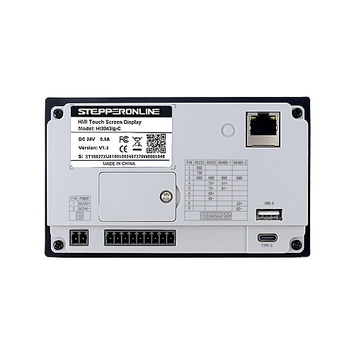 4.3" 480x272px RS-485 Seri Port ve USB 128MB/FLASH 128MB/Bellek HMI Dokunmatik Ekran LED Ekran