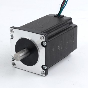 İkinci El – Çin Deposu - Nema 23 Adım Motoru 2,4 Nm (339,87 oz.in) 4A 57x57x82mm 10mm Şaft 4 Kablo