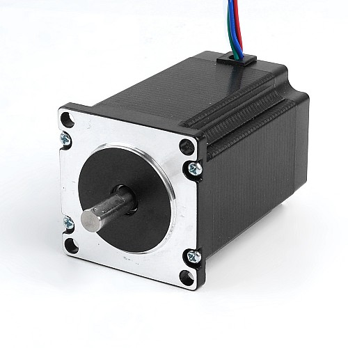 Kullanılmış - Nema 23 Adım Motoru 2,4 Nm (339,87 oz.in) 4A 57x57x82mm 8mm Şaft 4 Kablo