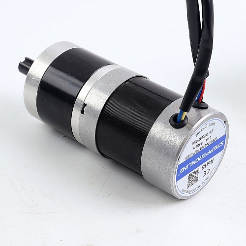 İkinci el - Çin stok - 24V 101W Yuvarlak Dişli Fırçasız DC Motor 6,90Nm (977,12oz.in) 27:1 Yuvarlak Planet Dişli Kutusu - 57BYA74-24-01-PG27-USED | StepperOnline