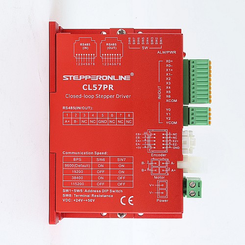 İkinci el - Çin stok - Y Serisi Modbus RS485 Kapalı Döngü Adım Motoru Sürücüsü 0-5,0A 20-50VDC Nema 17, 23, 24 Adım Motoru için - CL57PR-USED | StepperOnline